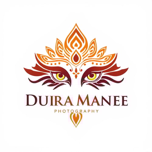 AI Design for Durga maa eyes design by Bhadranee Photography logo png