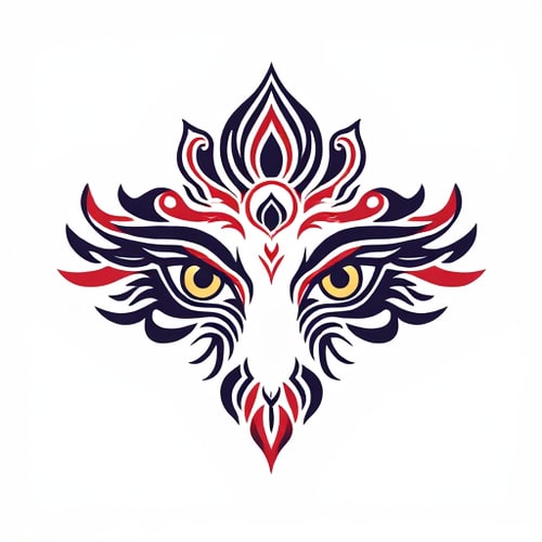 AI Design for Durga maa eyes design by Bhadranee Photography logo png