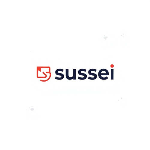 AI Design for Create a simple but creative logo with icons for a graphic designer account named sussei for an artist