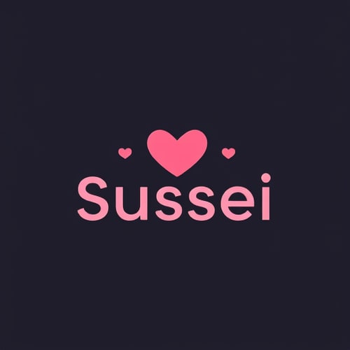 AI Design for Create a simple but cute logo with icons for a graphic designer account named sussei for an artist