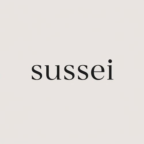 AI Design for Create a simple elegant logo for a graphic designer account named sussei for a self made artist