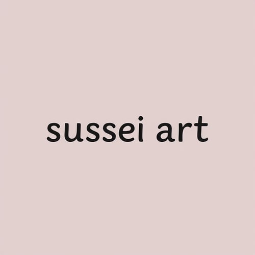 AI Design for Create a simple logo for an art account named sussei art for a self made artist