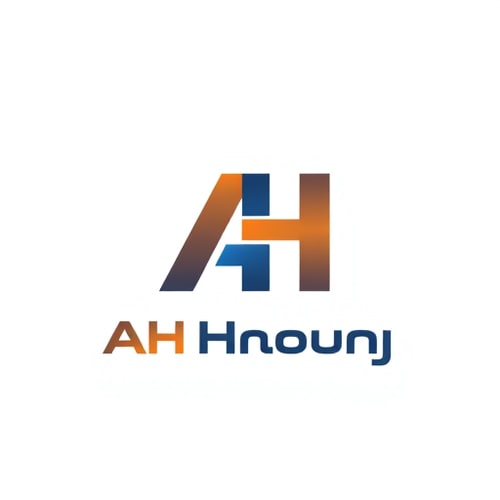 AI Design for create a proffesional logo for me , my name is a h shobuj, i ama web developer , you can create with "A H"