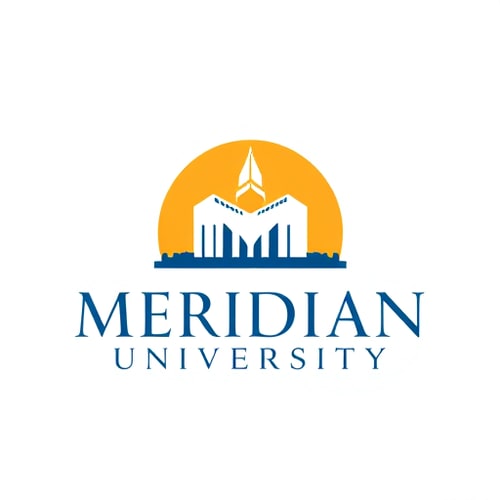 AI Design for crerate a logo fort my Meridian University 