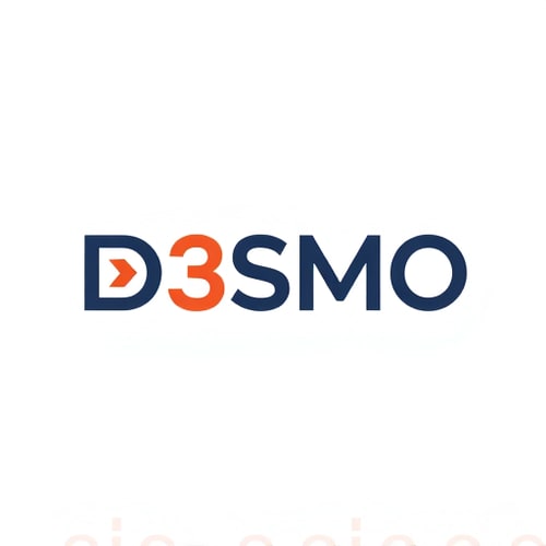 AI Design for design me a minimal "D3SMO" logo