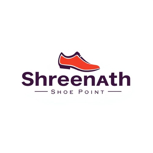 AI Design for Footwear shop logo Shop name is Shreenath shoe point