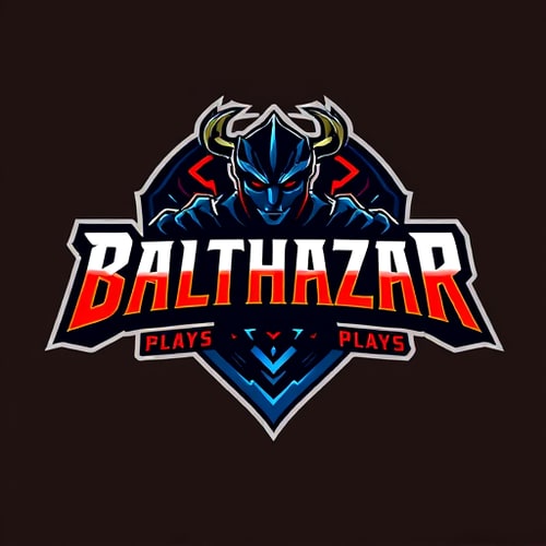 AI Design for Banner for the gaming YouTube channel named BalthazarPlays