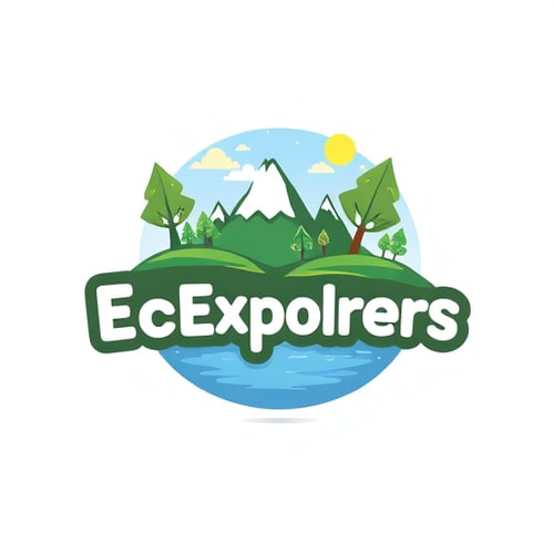 AI Design for design a logo for my app, a gamified learning app for environmental education named as EcoExplorers