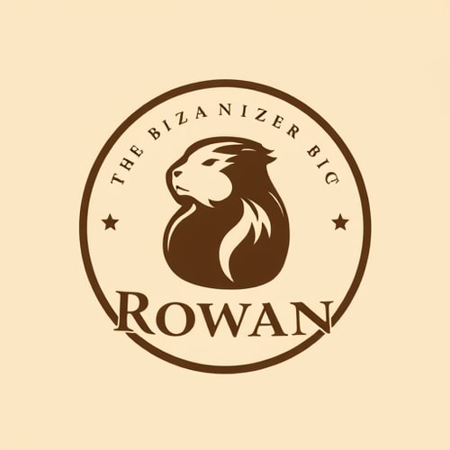 AI Design for I am registering a brand, and this is for a café. I want to use Rowan as the logo. Now, imagine you are a professional logo designer specializing in café branding. Using all the information you have, design a logo for a café based on Rowan, incorporating all the details and context you know into the logo.