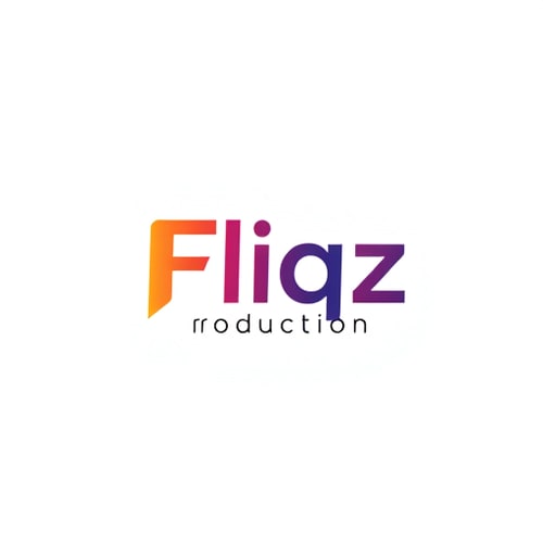 AI Design for Design a simple logo for ‘Newbie Fliqz production’. Please don’t add more colors for the logo and make it white background 