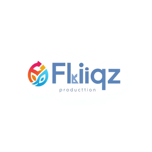 AI Design for Design a simple logo for ‘Newbie Fliqz production’. Please don’t add more colors for the logo and make it white background 