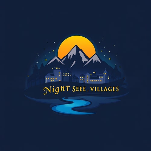 AI Design for Night seen and villages 