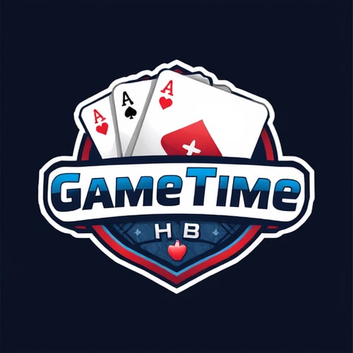 AI Design for Logo name: GameTime HubI like to logo something with playing card in the logothis is tournament app