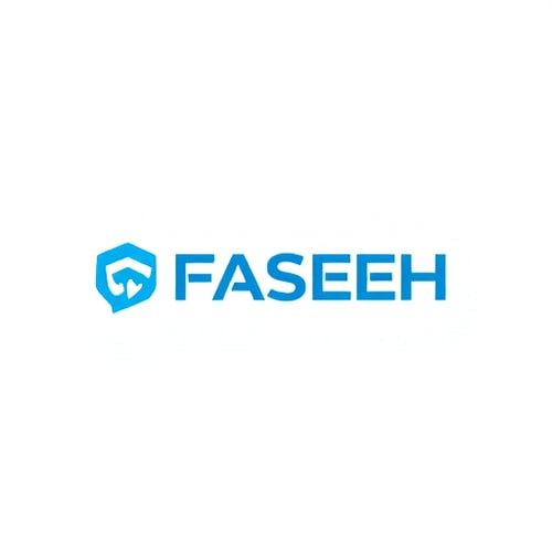 AI Design for FASEEH in blue color