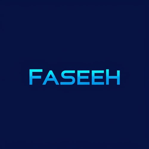 AI Design for FASEEH in blue color