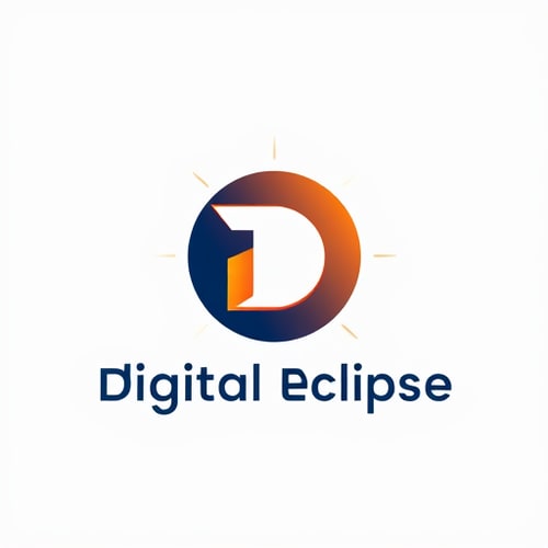 AI Design for Hey i have a business this is a digital marketing purpose and the name is digital eclipse i want a oru perfect logo like combined of eclipse and digital marketing, i have a one idea Digital 'D' full moon and d eclipse like marketing linked network