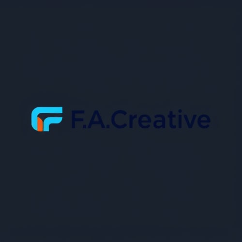 AI Design for  লোগোর নাম: F. A. Creative Firm Limited ট্যাগলাইন: Software Development Company ডিজাইন স্টাইল:• Minimalist• Modern & Professional• Tech-oriented• Icon + Text combination• Corporate Premium Look রঙের পছন্দ: প্রযুক্তি ও উদ্ভাবন-অনুপ্রাণিত রঙসমূহ:• Primary: #0A66C2 (Tech Blue – Trust & Innovation)• Secondary: #FF6F00 (Orange – Creativity & Energy)• Accent: #00C4CC (Cyan – Modern Tech Vibe)• Neutral: #333333 (Dark Gray), #FFFFFF (White) রঙের মুড: Professional, Trustworthy, Innovative ফন্টের পছন্দ: আধুনিক Sans-Serif ফন্ট, যেমন:• Montserrat• Poppins• Roboto• Open Sans আইকনের পছন্দ:• একটি অনন্য, প্রযুক্তি-অনুপ্রাণিত আইকন (যা AI, উদ্ভাবন, সংযোগ বা ডিজিটাল প্রবৃদ্ধি প্রতিনিধিত্ব করতে পারে)• চেহারায় শক্তিশালী, প্রিমিয়াম ও স্মরণযোগ্য হতে হবে অনুপ্রেরণা / প্রতিযোগী লোগো:• IBM (Corporate look)• Atlassian (Minimal + Tech)• Slack (Modern, clean design)• Microsoft (Simple, professional) Logo Make it