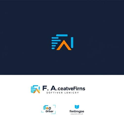 AI Design for  লোগোর নাম: F. A. Creative Firm Limited ট্যাগলাইন: Software Development Company ডিজাইন স্টাইল:• Minimalist• Modern & Professional• Tech-oriented• Icon + Text combination• Corporate Premium Look রঙের পছন্দ: প্রযুক্তি ও উদ্ভাবন-অনুপ্রাণিত রঙসমূহ:• Primary: #0A66C2 (Tech Blue – Trust & Innovation)• Secondary: #FF6F00 (Orange – Creativity & Energy)• Accent: #00C4CC (Cyan – Modern Tech Vibe)• Neutral: #333333 (Dark Gray), #FFFFFF (White) রঙের মুড: Professional, Trustworthy, Innovative ফন্টের পছন্দ: আধুনিক Sans-Serif ফন্ট, যেমন:• Montserrat• Poppins• Roboto• Open Sans আইকনের পছন্দ:• একটি অনন্য, প্রযুক্তি-অনুপ্রাণিত আইকন (যা AI, উদ্ভাবন, সংযোগ বা ডিজিটাল প্রবৃদ্ধি প্রতিনিধিত্ব করতে পারে)• চেহারায় শক্তিশালী, প্রিমিয়াম ও স্মরণযোগ্য হতে হবে অনুপ্রেরণা / প্রতিযোগী লোগো:• IBM (Corporate look)• Atlassian (Minimal + Tech)• Slack (Modern, clean design)• Microsoft (Simple, professional) Logo Make it