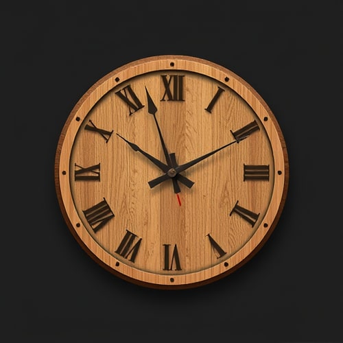 AI Design for design a logo for wood clock