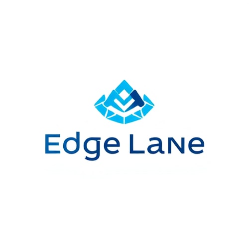 AI Design for comapny name is Edge Lane related to Consulting (students). i want to abstract logo and logo color is Aqua Blue refernce of three ogo