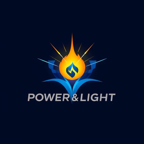 AI Design for logo design for Power and Light