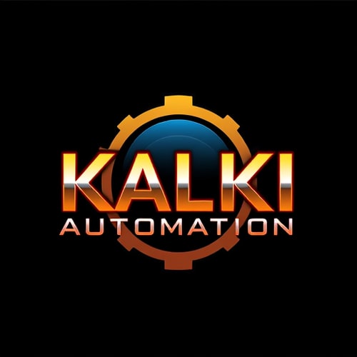 AI Design for create a Kalki Automation Logo like 2nd one kalki look bold and shiny