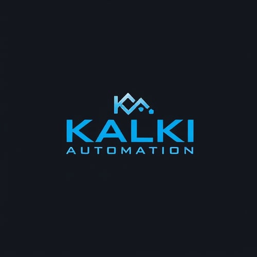 AI Design for create a Kalki Automation Logo like 2nd one 