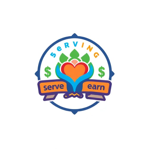 AI Design for Serve and earn An app that uses gamification to encourage community service.Users could earn points or rewards for volunteering, making it fun and engaging for people to help. Which should be motivated and be unique and society based . Should be helpful 