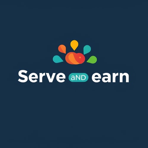 AI Design for Serve and earn An app that uses gamification to encourage community service.Users could earn points or rewards for volunteering, making it fun and engaging for people to help. Which should be motivated and be unique and society based . Should be helpful for society like peoples in there 