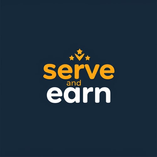 AI Design for Serve and earn An app that uses gamification to encourage community service.Users could earn points or rewards for volunteering, making it fun and engaging for people to help. Which should be motivated and be unique and society based 