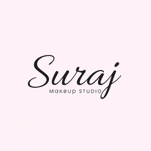 AI Design for I want a logo name suraj makeup studio 