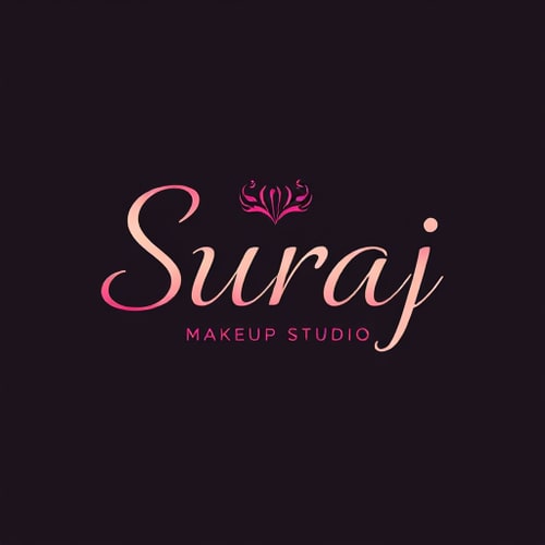 AI Design for I want a logo name suraj makeup studio 