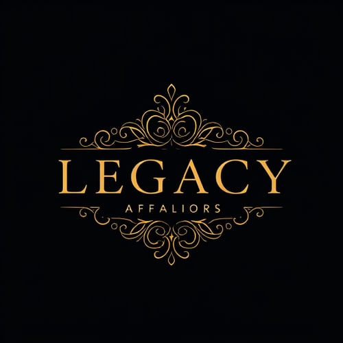 AI Design for Design a logo for a company named "Legacy Affairs Pvt. Lmt.". It's a company about event management who organize and plan weddings, corporate events and also provide services like videography, makeup, outfit designing everything. I want the design to seem luxurious and elegant