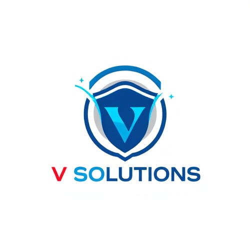 AI Design for 📛 Name Suggestion V SOLUTIONS ________________________________________ 🎨 Theme & Style • Theme: YOUR SAFETY IS OUR PRIORITY • Style: Modern, minimal, professional, tech-inspired ________________________________________ 🌈 Colors • Blue → Trust, safety, technology • Black/Grey → Strength, professionalism • Red (accent) → Alertness, warning, protection ________________________________________ ✨ Vibe & Inspiration • A shield + CCTV camera icon merged together (symbol of protection) • Clean typography with bold, futuristic fonts • Circular shape to symbolize 360° surveillance • Simple but powerful look (works on both digital and print) ________________________________________ 👉 PLEASE design and show logo image for this concept 