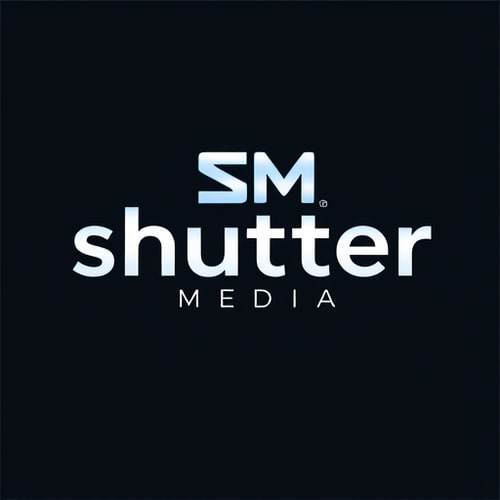 AI Design for media company name is shutter media