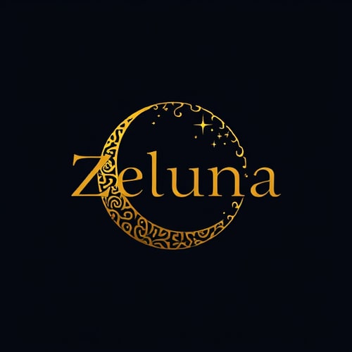 AI Design for My jewelry brand's name is Zeluna which is from two thing "Zar" which means gold in persian and luna which means moon.