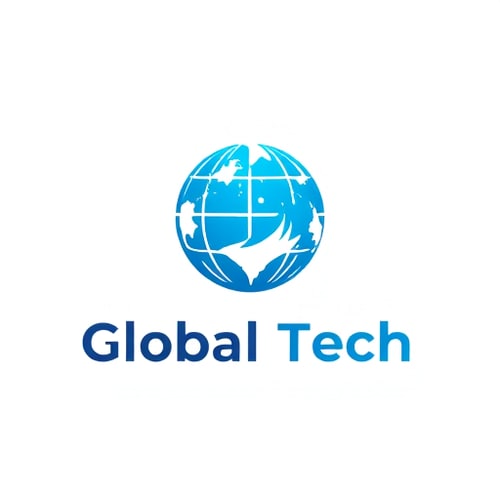 AI Design for i want a business logo on it industry company name global tech solutioun