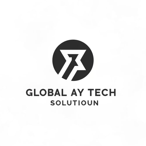 AI Design for i want a business logo on it industry company name global tech solutioun