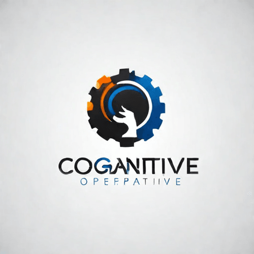 AI Design for a logo for a dissident, dynamic modern company called "cognitive operative"