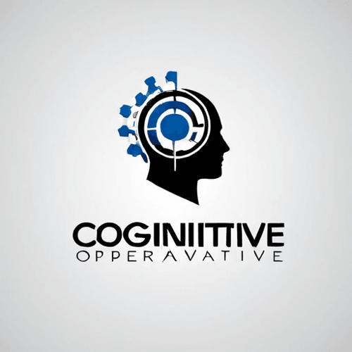 AI Design for a logo for a dissident, dynamic modern company called "cognitive operative"