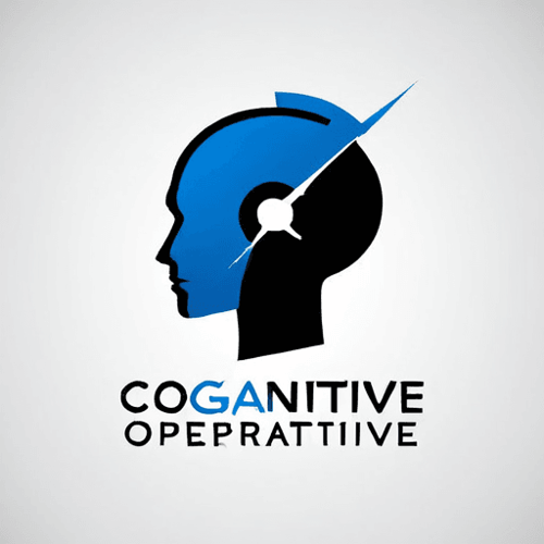 AI Design for a logo for a dissident, dynamic modern company called "cognitive operative"