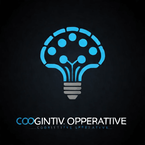 AI Design for a logo for a dissident, dynamic modern company called "cognitive operative"
