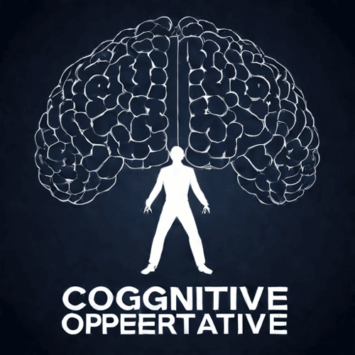 AI Design for a logo for a dissident, dynamic modern company called "cognitive operative"