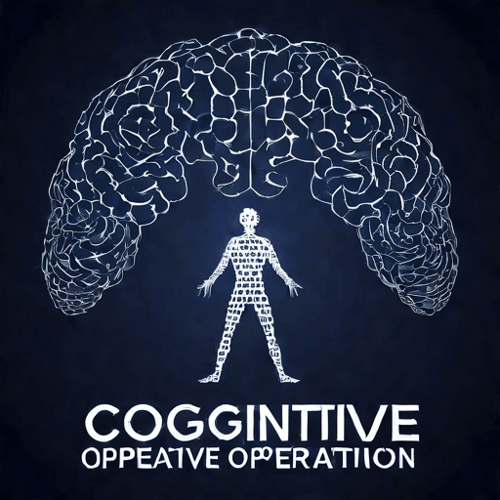 AI Design for a logo for a dissident, dynamic modern company called "cognitive operative"