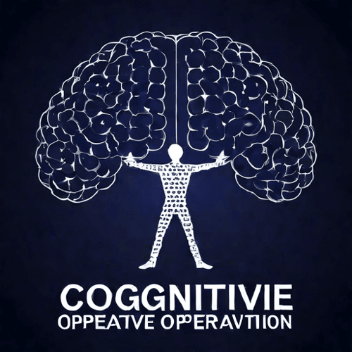 AI Design for a logo for a dissident, dynamic modern company called "cognitive operative"