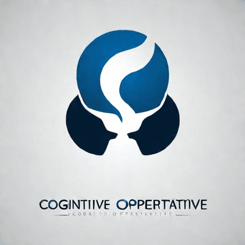 AI Design for a logo for a dissident, dynamic modern company called "cognitive operative"