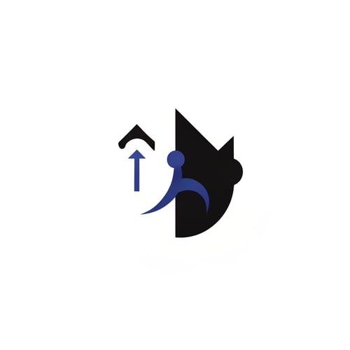 AI Design for Create a minimalist and modern logo for a Discord server focused on self-improvement and personal development.
The design should be clean, simple, and powerful, using a black and deep blue color palette.
Style should feel competitive, disciplined, and high-performance (inspired by elite mindset and growth).
Include subtle symbolic elements like an upward arrow, abstract human figure, or geometric shapes representing progress, strength, and evolution.
Avoid clutter — keep it very minimal, sharp, and visually striking.
The logo should be easily recognizable even at small sizes (Discord icon format).
Use strong contrast, smooth lines, and a slightly futuristic aesthetic.