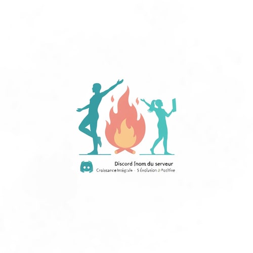 AI Design for creer moi un logo pour un server discord baser sur l'amelioration de soi et le developpement personnel avec ub style simpliste