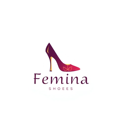 AI Design for i want to create a logo for femina shoes