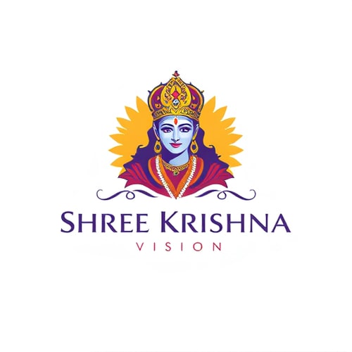 AI Design for make an image shree krishna vision, this is a studio, which is deal in videography and photography